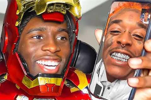 Kai Cenat FACETIMES Celebrities As IRON MAN!