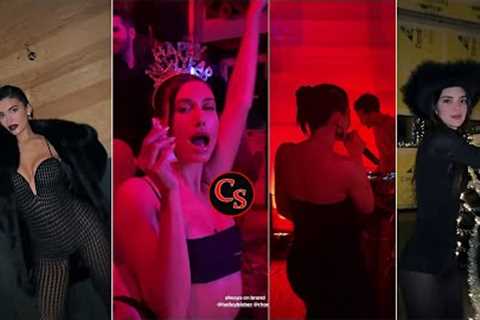 Kylie and Kendall Jenner Celebrate New Year's Eve With Friends (VIDEO)