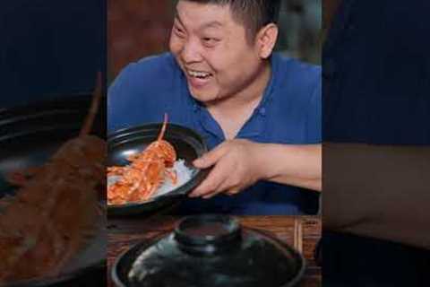 It's so cool to eat big lobster | TikTok Video|Eating Spicy Food and Funny Pranks| Funny Mukbang