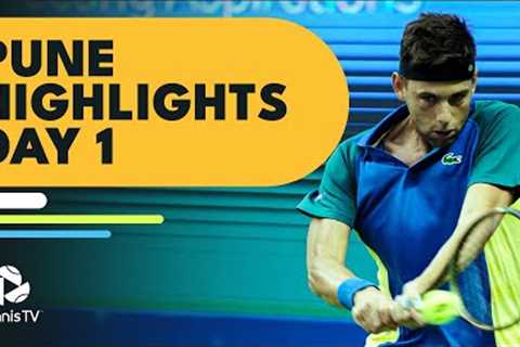Krajinovic Takes on Nagal; Djere &amp; Mmoh Feature | Pune 2023 Day 1 Highlights