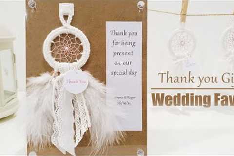 How to make Dreamcatcher Wedding Favor ?  l Gift DIY Tutorial