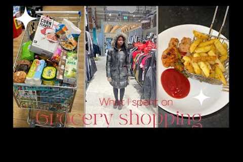 VLOG:COME GROCERY SHOPPING WITH ME! kitchen organising | how much I spend on groceries|making dinner