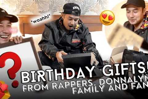 BIRTHDAY GIFTS! FROM RAPPERS, DONNALYN, FAMILY AND FANS #unboxingvlog #jmdeguzman