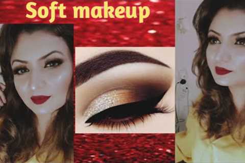 Party makeup | Soft eye makeup | easy eye makeup | yellow eye makeup | simple@Somi Glam and Beauty