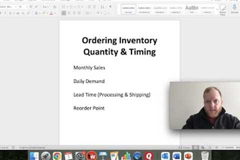 Amazon FBA Inventory Tutorial | How Much to Order and When to Re-order