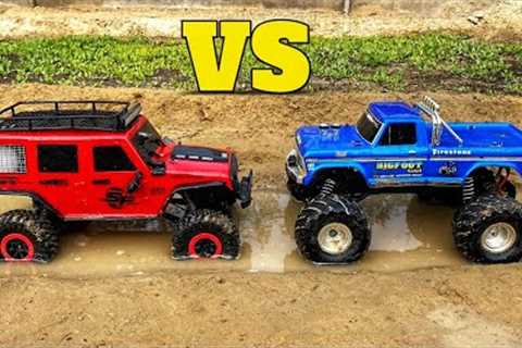 Wltoys 104311 vs Traxxas Bigfoot | Remote Control Car | RC Car In Water