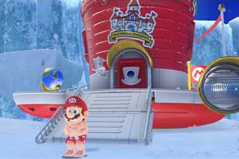 Mario Odyssey Snow Kingdom is SO COOL!! (Nintendo Switch)