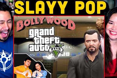 SLAYY POP | If Bollywood Actors Played GTA 5 REACTION! | Tiger Shroff | Shahid Kapoor | Ajay Devgn