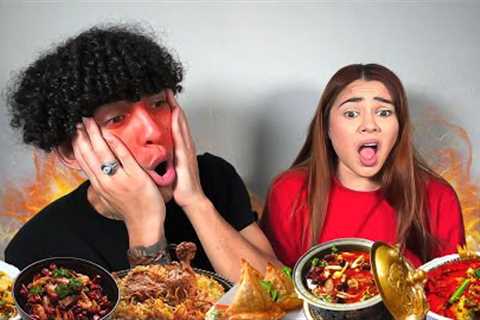 AMERICANS TRY INDIAN FOOD FOR THE FIRST TIME!!