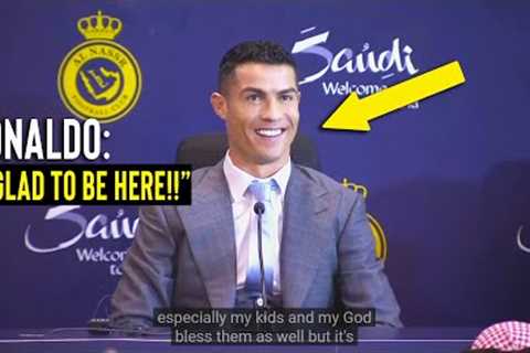 Cristiano Ronaldo First Press Conference at Al Nassr