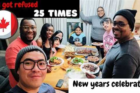 She was refused 25 times before coming to Canada! New year celebration.