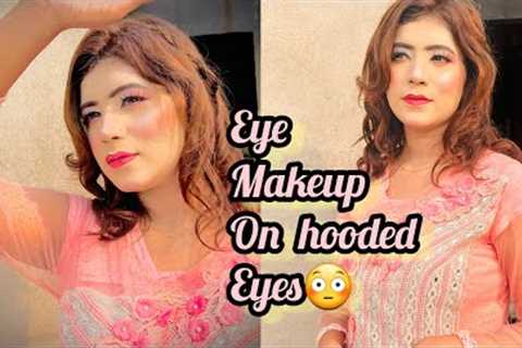 Soft Pink Summer glam look | Step by step eye makeup on hooded eyes | #softmakeup #hoodedeyes