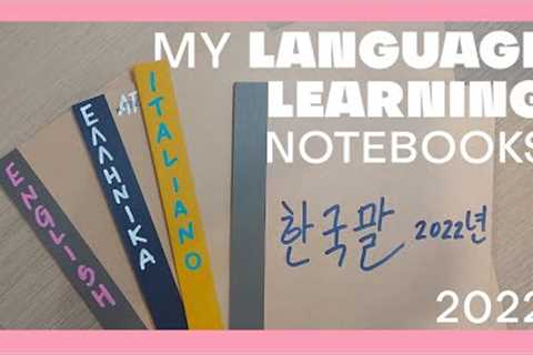 My Language Learning Notebooks | How I like to study languages