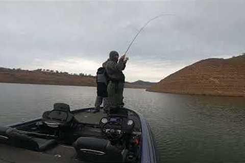 Bass fishing Lake McClure
