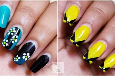 Easy Simple Nail Art designs / Easy nail art for beginners / No tools Nail Art #nails #nailart