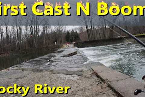 Lake Erie Tributary Steelhead Fishing Early Winter Dec 2022