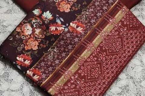 PALWASHA Digital KhAdDI khadar and Daman boring shirt with Khaddi khadar shawl price whole sale