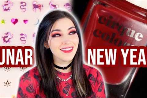New Cirque Colors Lunar New Year Nail Polish Swatch &amp; Sticker Tutorial! || KELLI MARISSA
