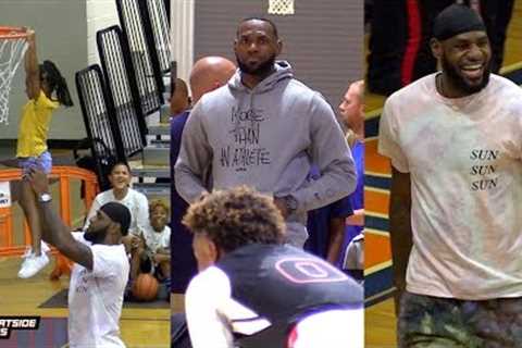 LeBron James is the AAU Father of the YEAR! Compilation of his BEST Moments!