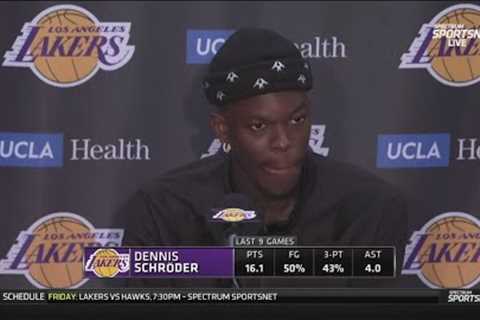 Dennis Schroder admits that he need to be more aggressive overall, even when LeBron &amp; AD are..