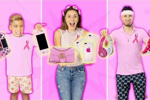 Buying &amp; Eating ONLY PINK For 24 Hours!! *CHALLENGE* | The Royalty Family