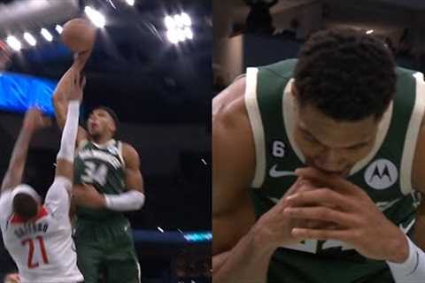 Giannis couldn't believe he missed this insane poster dunk on Daniel Gafford