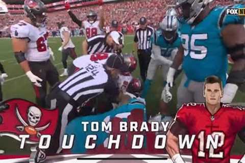Tom Brady AMAZING rushing touchdown, possibly GAME-WINNER to clinch their division! #PanthersvsBucs.