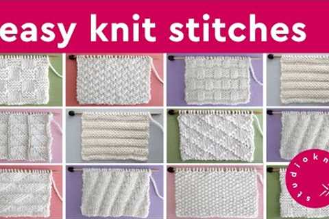 Easy Knit Stitch Patterns for Beginners
