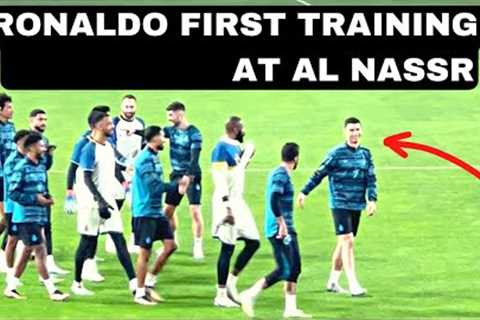 Cristiano Ronaldo's First Training Session With Al Nassr