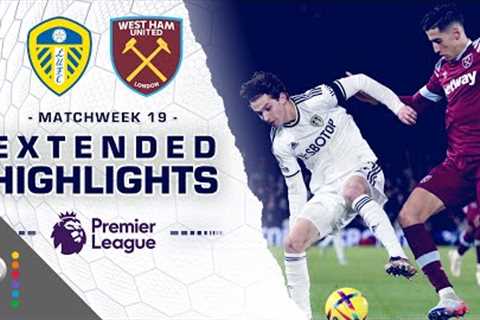 Leeds United v. West Ham United | PREMIER LEAGUE HIGHLIGHTS | 1/4/2023 | NBC Sports