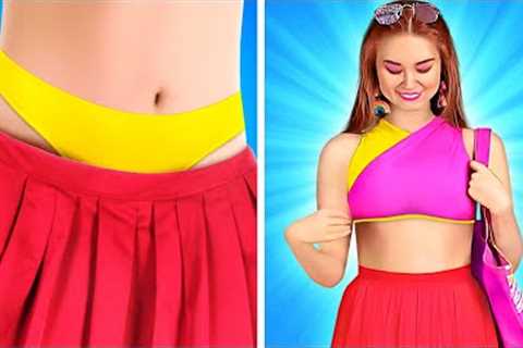 COOL CLOTHES HACKS FOR POPULAR STUDENTS || Easy Fashion Tricks And Funny Fix Ideas by 123 GO! GENIUS
