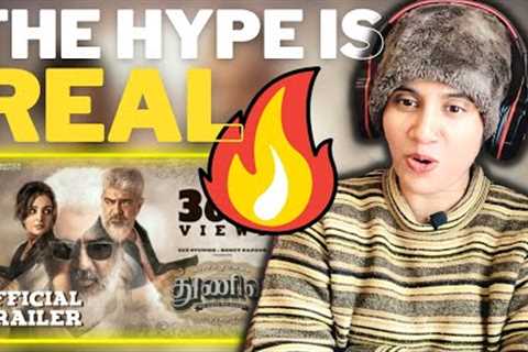 Thunivu Official Trailer Reaction | Ajith Kumar | H Vinoth | Ghibran | Ashmita Reacts