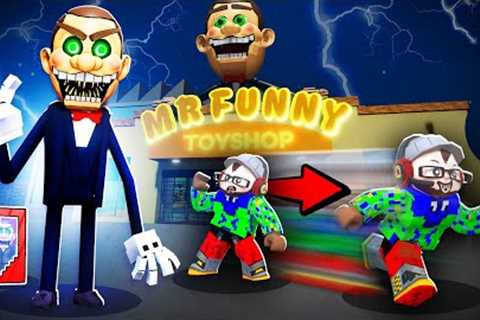 Escape Mr. Funny's Toy Shop in ROBLOX!  a Huggy Wuggy Goosebumps Ripoff but it's AMAZING!! (FGTeeV)