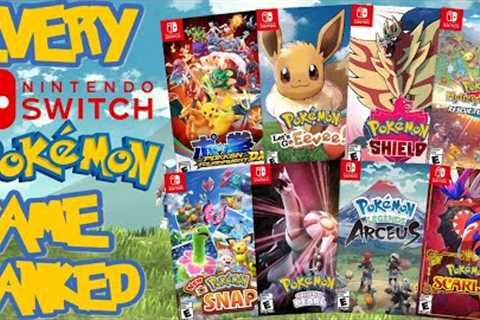 Ranking EVERY Pokemon Game On Switch From WORST TO BEST (Top 11 Games)