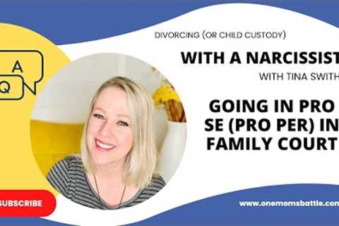 Advice for those in Pro Se (Pro Per) in Family Court
