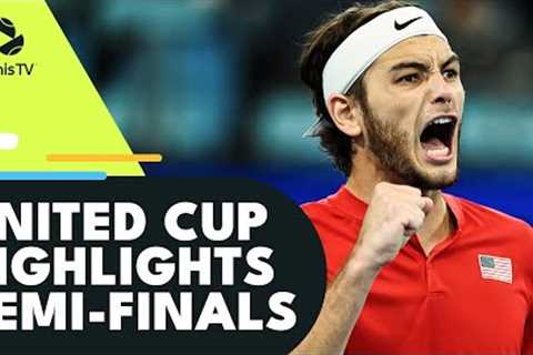 Tsitsipas vs Berrettini Thriller, Fritz, Keys &amp; More! | United Cup 2023 Semi-Final Highlights..