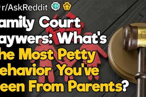 Family Court Lawyers, What’s the Most Petty Behavior You’ve Seen From Parents?