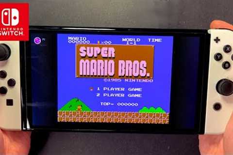 Playing Super Mario Bros on Nintendo Switch OLED (Classic NES Game)
