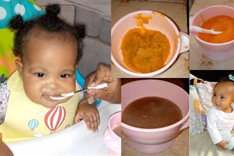 BABY FOOD RECIPES FOR 6 MONTHS AND ABOVE||WHAT MY BABY EATS IN A DAY||7 MONTHS BABY(FOOD ROUTINE)