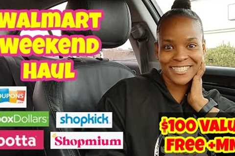 Walmart Haul | $100 Worth Free +Money Maker | Giveaway