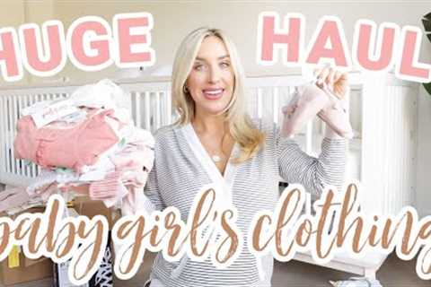 HUGE BABY GIRL'S CLOTHING HAUL! | Olivia Zapo