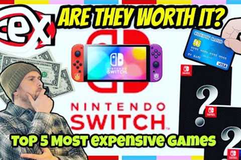 Top 5 Most EXPENSIVE GAMES FOR NINTENDO SWITCH in 2023 according to CEX