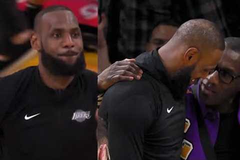 LeBron Showing Love to Shannon Sharpe after the Lakers Win🤝
