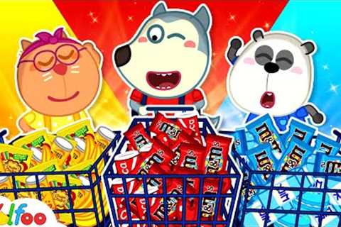 Which Color do you want? - Wolfoo Shopping with Friends | Learn Colors @WolfooFamilyFun