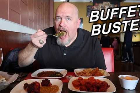 BUFFET BUSTER - How much Indian Food Can I Eat @Aman's Indian Bistro Buffet