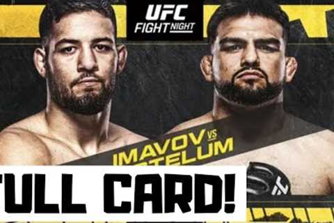 UFC Fight Night Imavov vs Gastelum Predictions &amp; Full Card Betting Breakdown UFC Vegas 67