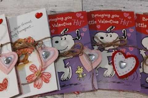 Valentine Card Journals, Valentine Gifts for friends, co-workers, teachers, starter journal