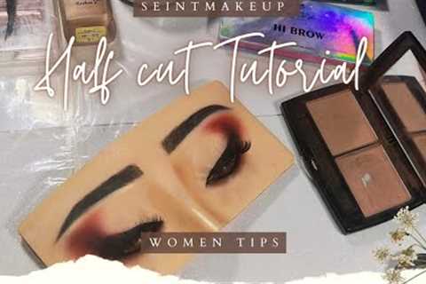 Half Cut Crease Eyeshadow Tutorial for Beginners | by seint makeup