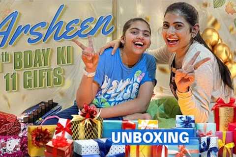 Arsheen 11th Bday Ki 11 Gifts || Gifts UnBoxing Video || RJ Kajal || Tamada media