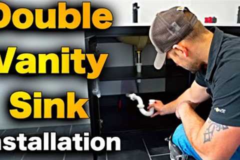 How To Install Double Bowl Bathroom Sink Vanity - ALL PLUMBING CONNECTIONS